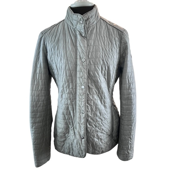 Jan Mayen Gray Quilted Jacket Made in Italy Small - Picture 1 of 12
